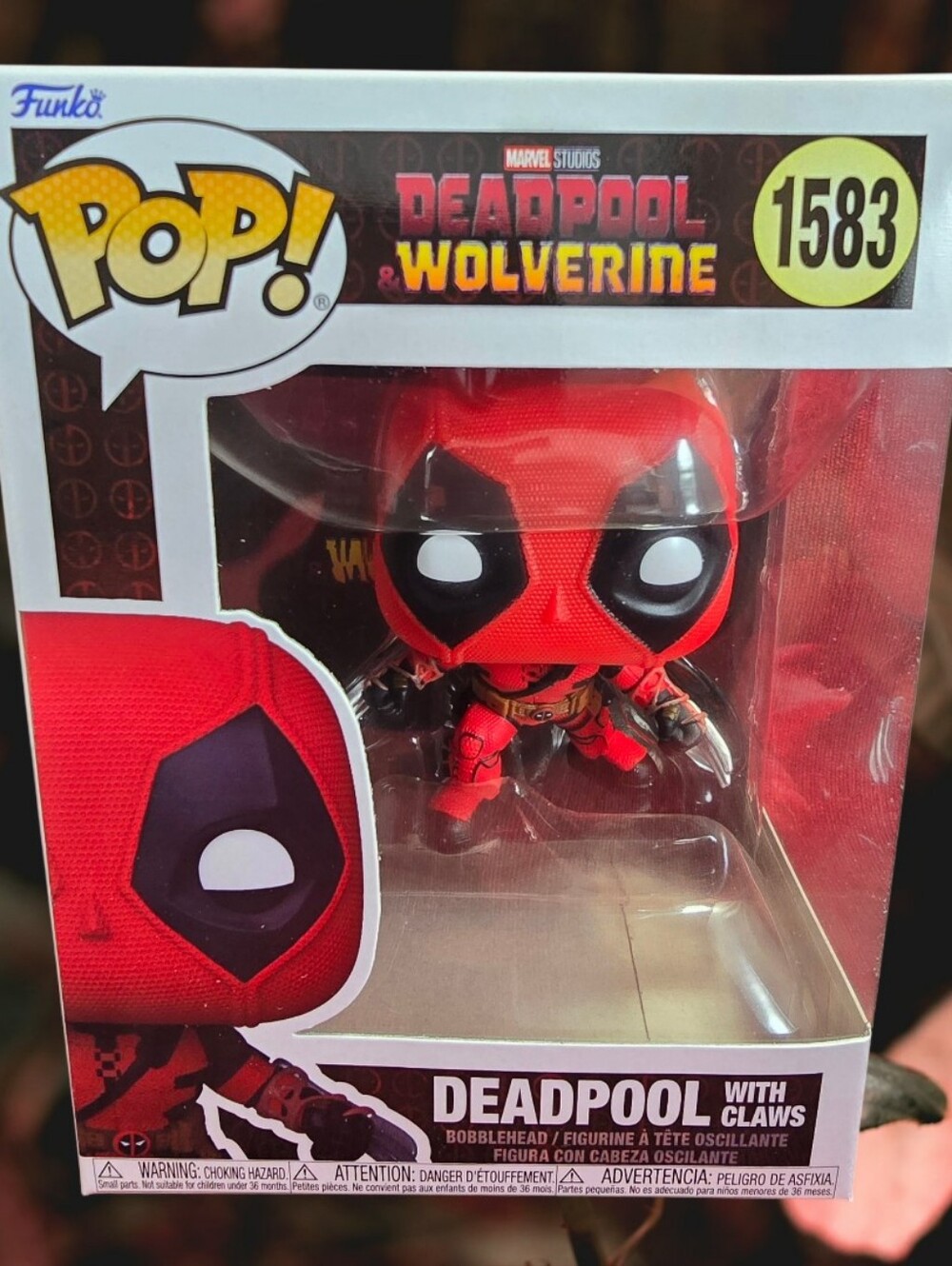 Funko POP! Vinyl: Deadpool with Claws # 1583 (Nib) With Pop Protector